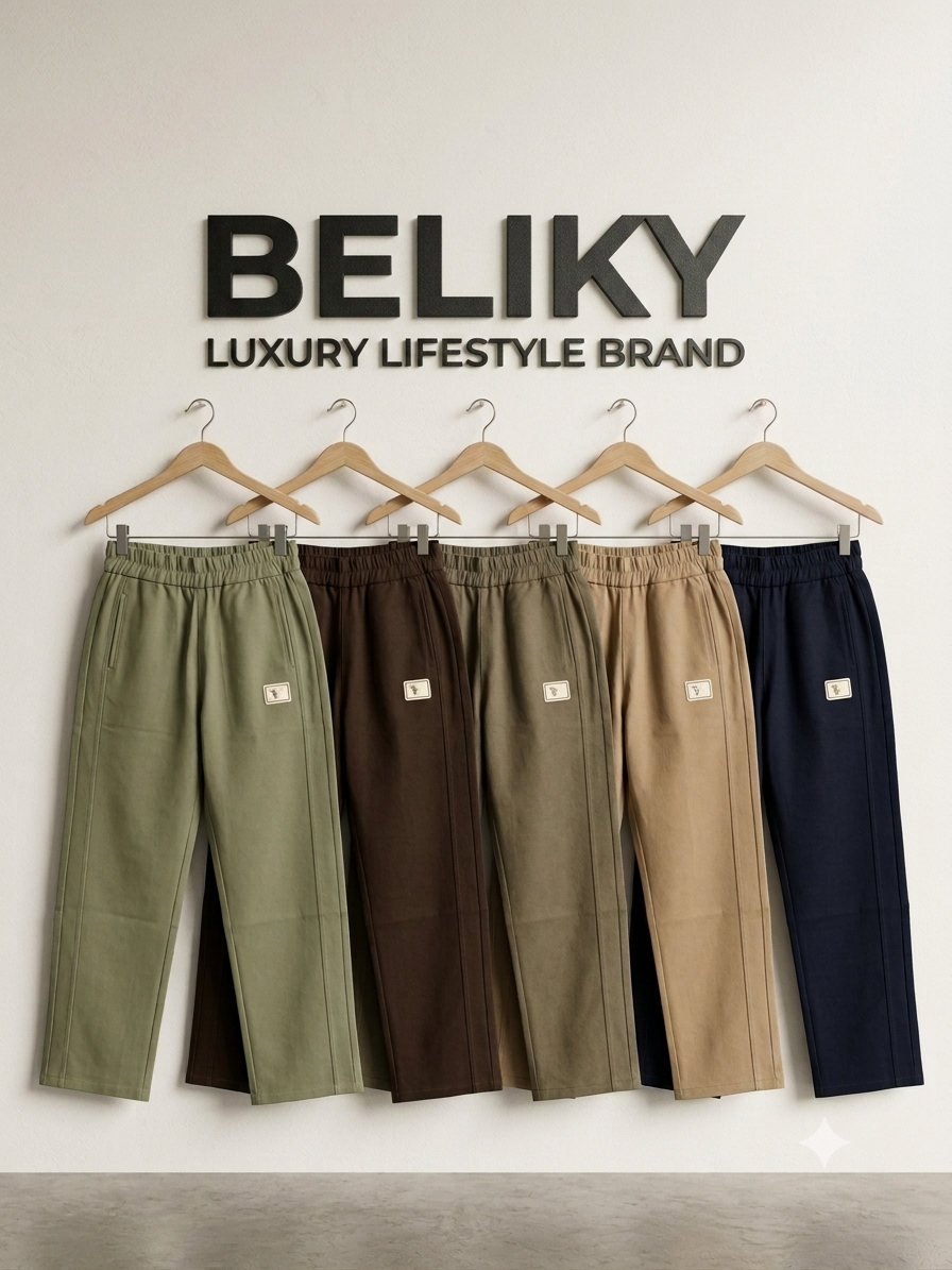 Straight fit The Signature Luxe Wide-Leg Trouser